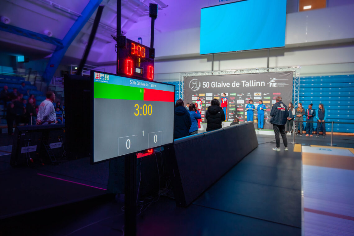 Tallinna Mõõk 2019 rahvusvaheline vehklemise võistlus, ürituse tehniline partner ja otseülekande teostaja Ledzep Group