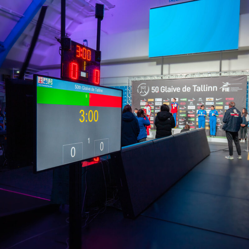 Tallinna Mõõk 2019 rahvusvaheline vehklemise võistlus, ürituse tehniline partner ja otseülekande teostaja Ledzep Group