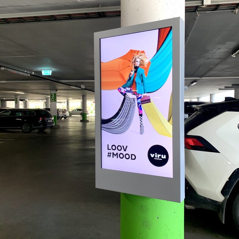 Viru Keskus, LCD ekraan, Samsung, välimeedia, ekraan, digitaalne reklaam