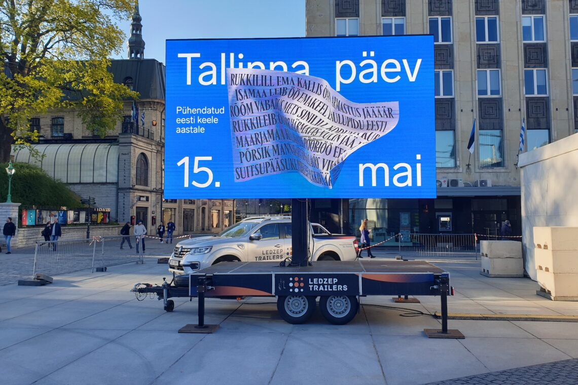 Tallinna Päev 2019, Vabaduse väljak, Ledzep Group, ekraanilahendused, videolahendused, suuuremõõtmelised ekraanid, LED ekraan, mobiilne LED treiler