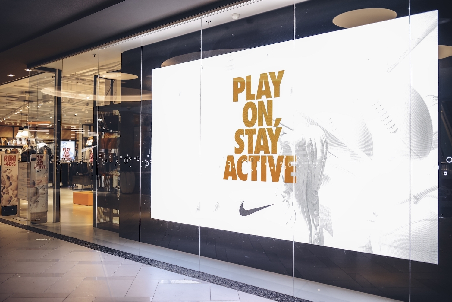 Nike Esinduskauplus at Ülemiste shopping centre - Portfolio