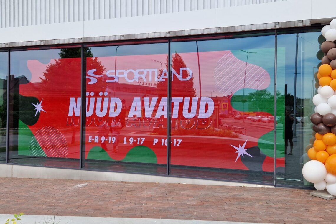 Ledzep Group, Viljandi Sportland, kaupluse digitaliseerimine, digimeedia, reklaampinnad, LCD ekraanid, LED ekraanid, digital signage