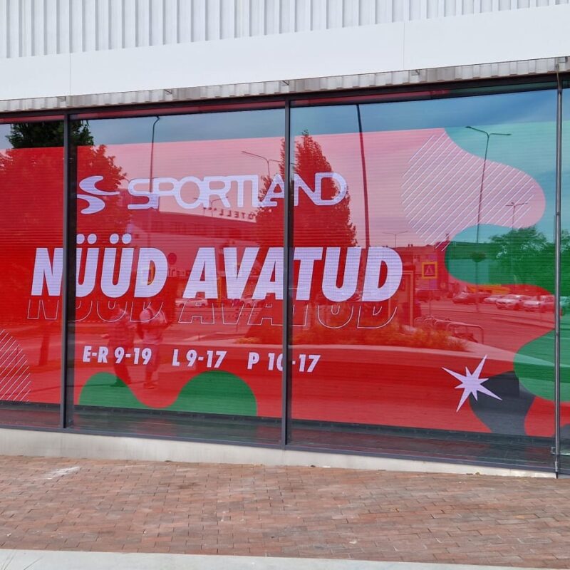 Ledzep Group, Viljandi Sportland, kaupluse digitaliseerimine, digimeedia, reklaampinnad, LCD ekraanid, LED ekraanid, digital signage