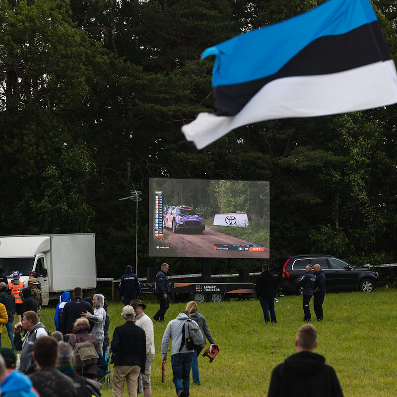 Rally Estonia 2022, Ledzep Group, LED ekraanide rent, LED ekraanide müük, mobiilne LED treiler, LED ekraan treiler