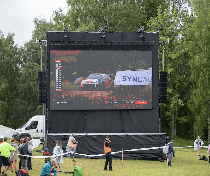 Rally Estonia 2022, Ledzep Group, LED ekraanide rent, LED ekraanide müük, mobiilne LED treiler, LED ekraan treiler