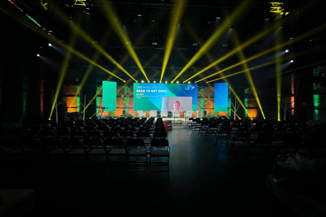 GreenEst Summit 2022, Ledzep Group, LED ekraanid, ekraanid üritusele, suuremõõtmelised ekraanid