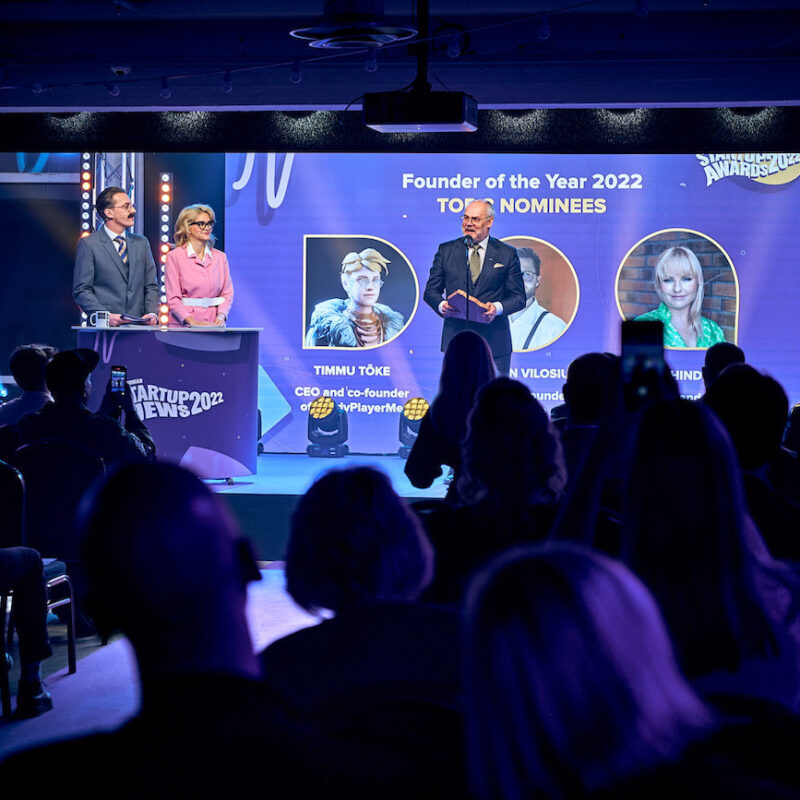 Estonian Startup Awards 2022, Lauluväljak, Ledzep Group, ürituse tehnilised lahendused, ürituste tehnika, ekraanid üritusele, LED ekraan, LCD ekraan, ekraanide rent