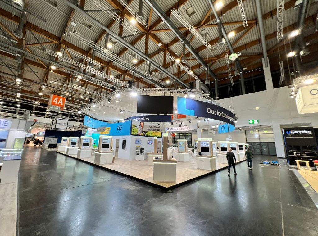Embedded World 2023 messiboks Nürnberg Saksamaa, Ledzep Group, LED ekraanid, ekraanide rent, videojuhtimine, videolahendused, ekraanilahendused