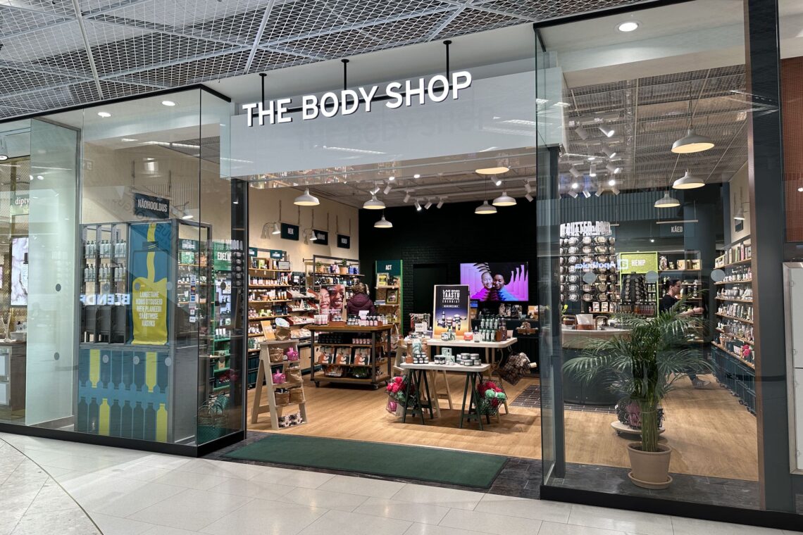 The Body Shop Viru keskus, Ledzep Group, LCD ekraanid, telekad kauplustele, digitaalsed reklaampinnad, LCD ekraanide müük