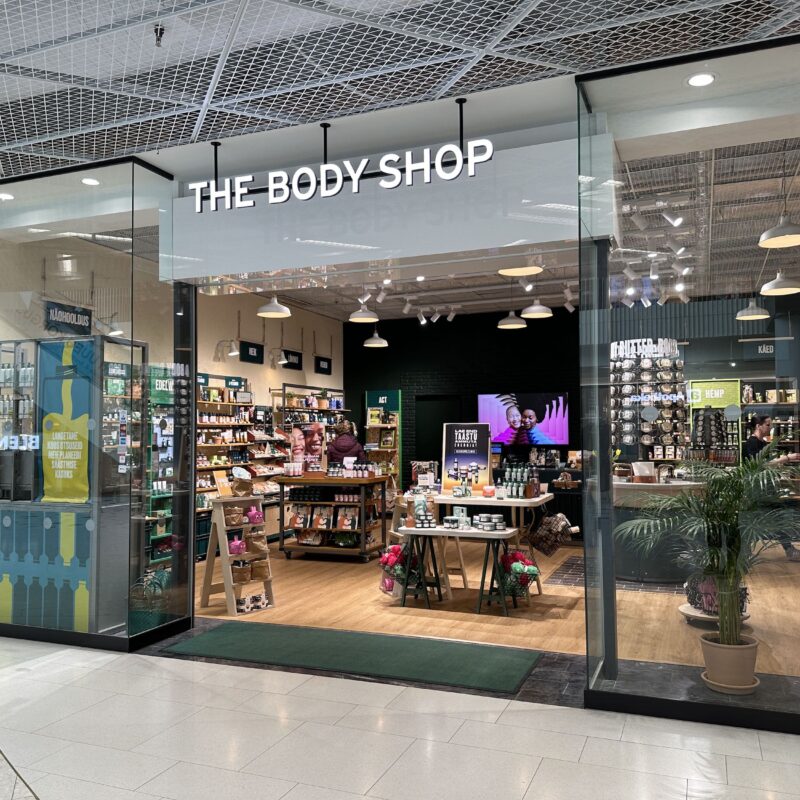 The Body Shop Viru keskus, Ledzep Group, LCD ekraanid, telekad kauplustele, digitaalsed reklaampinnad, LCD ekraanide müük
