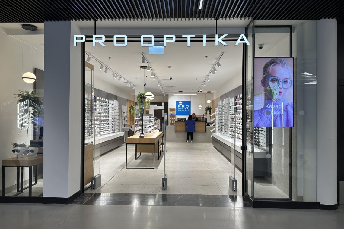 Pro Optika Viru keskuses, Ledzep Group, LCD ekraan, audiolahendused, helilahendused