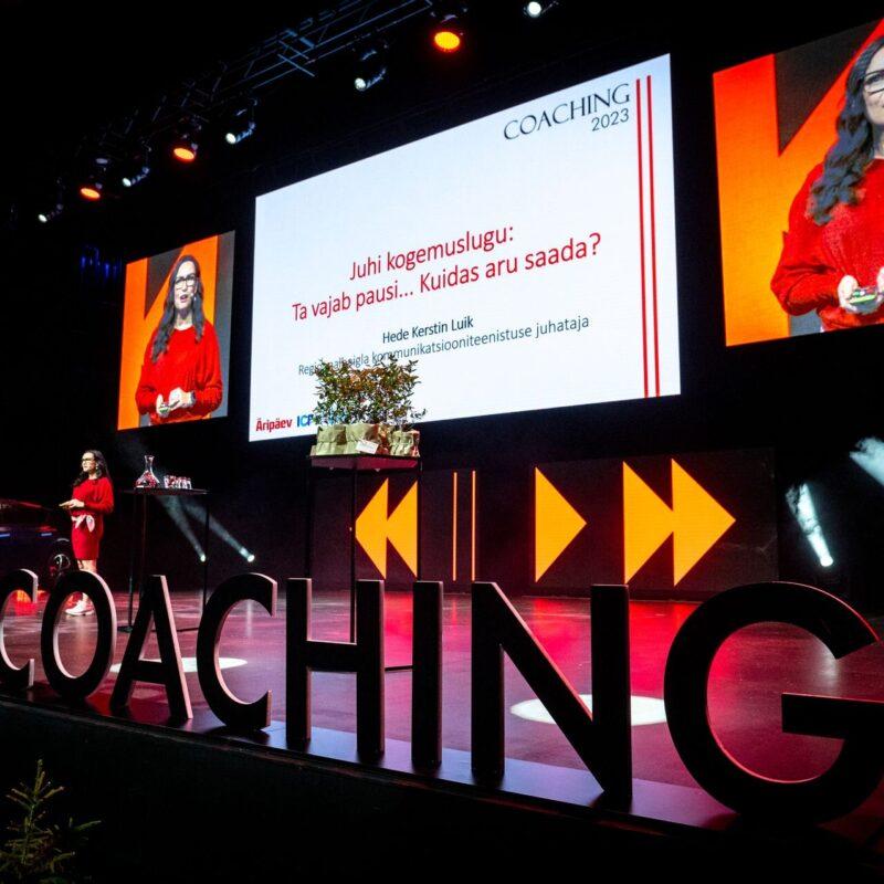Äripäev, juhtimiskonverents coaching 2023 paus, Ledzep, ekraanipartner, ekraanide rent, LED ekraanid, LCD ekraanid, videojuhtimine