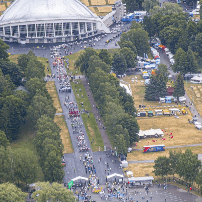 Noorte laulupidu 2023, Ledzep Group, mobiilne LED treiler, ratastel LED ekraan, liigutatav LED ekraan