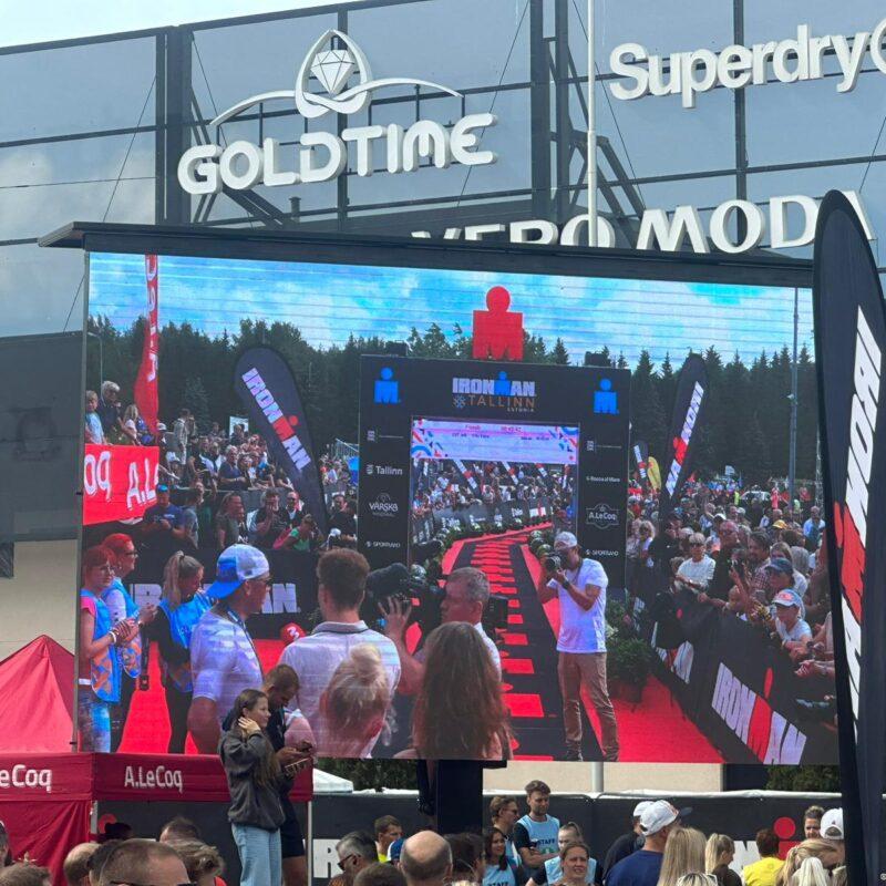 Ironman Tallinn 2023, Ledzep Group, LED ekraanid, mobiilne LED treiler, LED moodulite lahendused, LED ekraanide lahendused