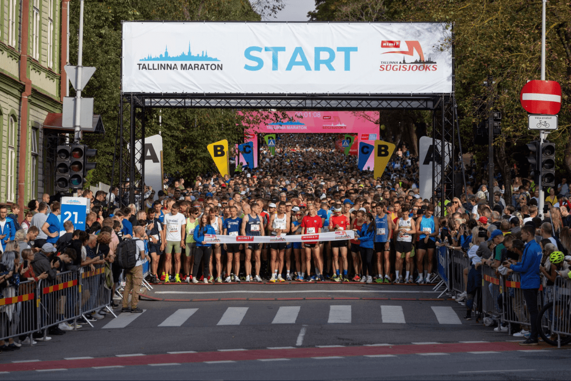 Tallinna maraton 2023, Ledzep Group, LED moodulitest stardivärav, LED värav, LED ekraan värav